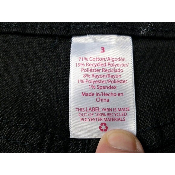 No Boundaries ~ Juniors' Size 3 ~ BLACK ~ Hi-Rise ~ Mom ~ Denim Blue Jeans - Picture 5 of 16